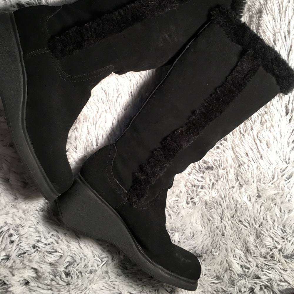 Bongo Black Leather Winter Boot Women’s Size 8